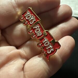 Toys for Tots Train Enamel Lapel Pin